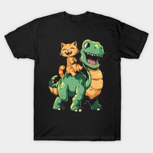 Cat Dinosaur Mix-Up T-Shirt